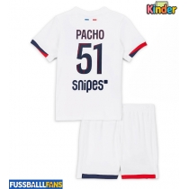 Paris Saint-Germain Willian Pacho #51 Auswärts Trikotsatz Kinder 2025-26 Kurzarm (+ Kurze Hosen)
